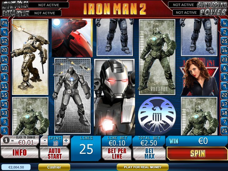 Juega a Iron Man 2 gratis Bonos de Playtech-327